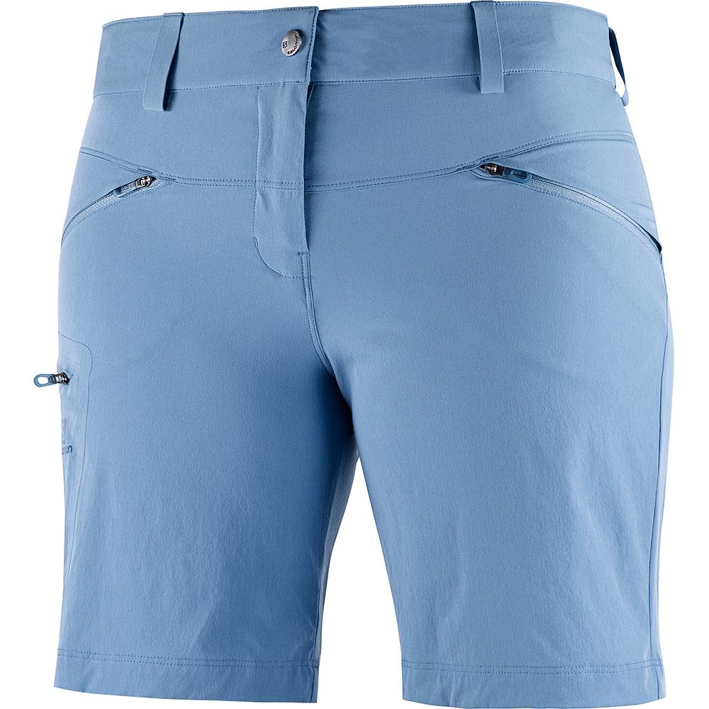 SALOMON WAYFARER W Philippines - Women's Shorts - Blue | 078159-TUP